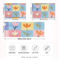 thumbnail image 2 of Yayeee Pillowcase Standard Size Set of 2 Satin Wrinkle Resistant Pillow Case, Blue Flowers, 2 of 7