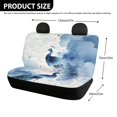 thumbnail image 4 of CHAQLIN Chinese Peacock Cloud Print, Soft Rear Bench Seat Covers Set of 2 Non-Slip Durable Back Seat Protectors for Car Interior Auto, 4 of 7