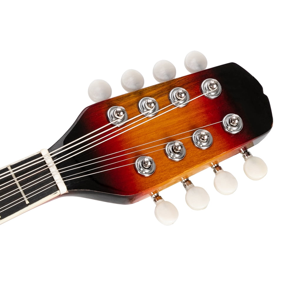 A Style Elegant Mandolin Mahogany Top Steel Strings & Rosewood Fingerboard with Guard Board Sunset Finish