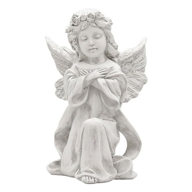 Resin Cute Cupid Angel Crafts Creative Cherubs Statue Desktop Decoration Collection Window Props Memorial Sculpture Religious Gift
