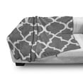 thumbnail image 3 of Grey and White Soft Flannel Fleece Throw Blanket, Damask Geometric Ornamental Composition in Victorian Style Motifs Pattern, Cozy Plush for Indoor and Outdoor Use, 60" x 80", Grey White, by Ambesonne, 3 of 6