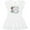 AA-White, variant on Inktastic Easter He Has Risen with Cross and Flowers Girls Baby Dress
