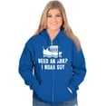 thumbnail image 3 of Need An Ark? Noah Guy | Bible Pun Zip Up Hoodie Men's Women's Brisco Brands M, 3 of 6