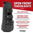 thumbnail image 3 of Jeffers Uniquely English Open Front Tendon for Horses, Pair, Medium - Ventilated Neoprene Horse Leg Protection for Tendons & High Impact Support, Jumping & Competition Riding Equine Boots - Black, 3 of 8