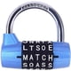 thumbnail image 1 of Gym Locker Lock,5 Letter Word Lock,5 Digit Combination Lock,Safety Padlock for School Gym Locker,Sports Locker,Fence,Case,Hasp Storage (Blue), 1 of 4
