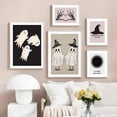 thumbnail image 3 of Pintura rosa de esqueleto fantasma de Halloween, lienzo impreso, póster nórdico, arte de pared, imagen para regalo, sala de estar, decoración del hogar, Cuadro, 3 of 4