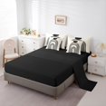 thumbnail image 5 of jejeloiu Retro Striped Pattern 7-Piece Twin Bedding Sets,Abstract Geometric Artwork Bedding Comforter Set,Black Khaki Sheet Sets For Adult,Ultra Soft Home Decor Reversible, 5 of 8