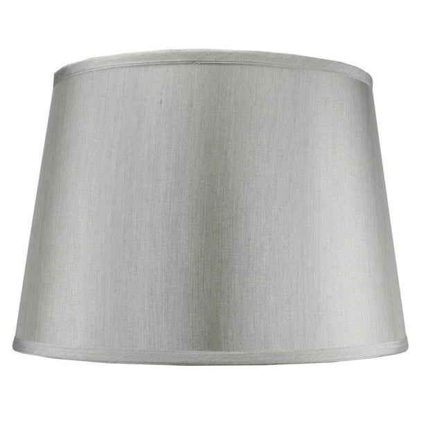 13x16x11 Bavarian Gray Fabric Floor, Gray Fabric Lamp Shade