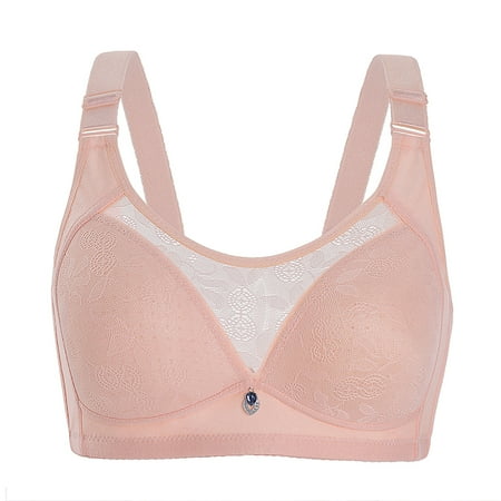

KEJIG High Quality Womens Adjustable Full Cup No Steel Ring Cotton Breathable Underwear