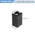 thumbnail image 2 of 10PCS Acoplador Ethernet RJ45, Acoplador Ethernet hembra a hembra en línea Cat7 Cat6 Cat5e Cat5 adaptador de cable extensor, Negro, 2 of 6