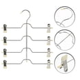 thumbnail image 2 of MasteelfCA Multi-layers Skirt Hanger Clothes Hanger Metal Hanger for Socks Pants with Clips, 2 of 8