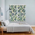 thumbnail image 5 of Curtains 63 Inch Length 2 Panels, Berry Leaves Grommets Window Treatment Curtain, Farmhouse Pastoral Watercolor Plants Thermal Curtains Drapes for Living Room/Bathroom, 5 of 9