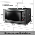 thumbnail image 5 of Toshiba em131 a5 C-bs Horno de microondas, 1.1 pies cúbicos, color negro acero inoxidable, Premium (invertech), Acero inoxidable negro, 1, 5 of 5