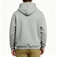 thumbnail image 5 of Mens Hoodies with Dog Pouch Fall Winter Warm Cute Plus Size Kangaroo Pouch Hoodies Casual Cozy Soft Pet Hooded Sweatshirt Light Gray M, 5 of 7