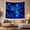 Luminous Birds, variant on Moon Stars Night with Stags Glowing Star Adorned, Mystical Fantasy for Space Lovers, Galaxy Room Decor, Christmas Gift, Tapestry Wall Hanging for Bedroom and Dorm
