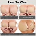 thumbnail image 4 of Adhesive Bra 2 Pairs Self Adhesive Bra Strapless Reusable Invisible Breathable Bra For Backless Dress, 4 of 5