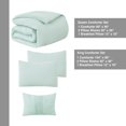 thumbnail image 4 of Casa Platino Bed Comforter 4 Piece Set - Garment Washed Luxurious Brushed Microfiber Comforter Bedding Set, 4 of 8