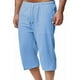 thumbnail image 5 of Pantalones de Lino Casual Suelto Cortado, Color Sólido Cordón Mezcla de Algodón para el Uso Diario, 5 of 8