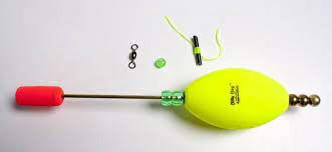 Billy Bay 770-O-Y Adjustable Depth Aggravator Rig 2-1/2" Oval Yellow Fishing Float