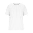 thumbnail image 4 of Gvdentm Girls Short Sleeve Pleated T Shirts Girls Shirts Size 7-8 Kids Summer Tops Crewneck Tees 3-14 Years White,11-12 Years, 4 of 4