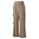 thumbnail image 4 of WILLBEST Pantalones Deportivos Cargo para Mujer, Forrados, de Cintura Alta, Holgados, de Pierna Ancha y Bolsillos, para Otoño E Invierno. Mediana, 4 of 6