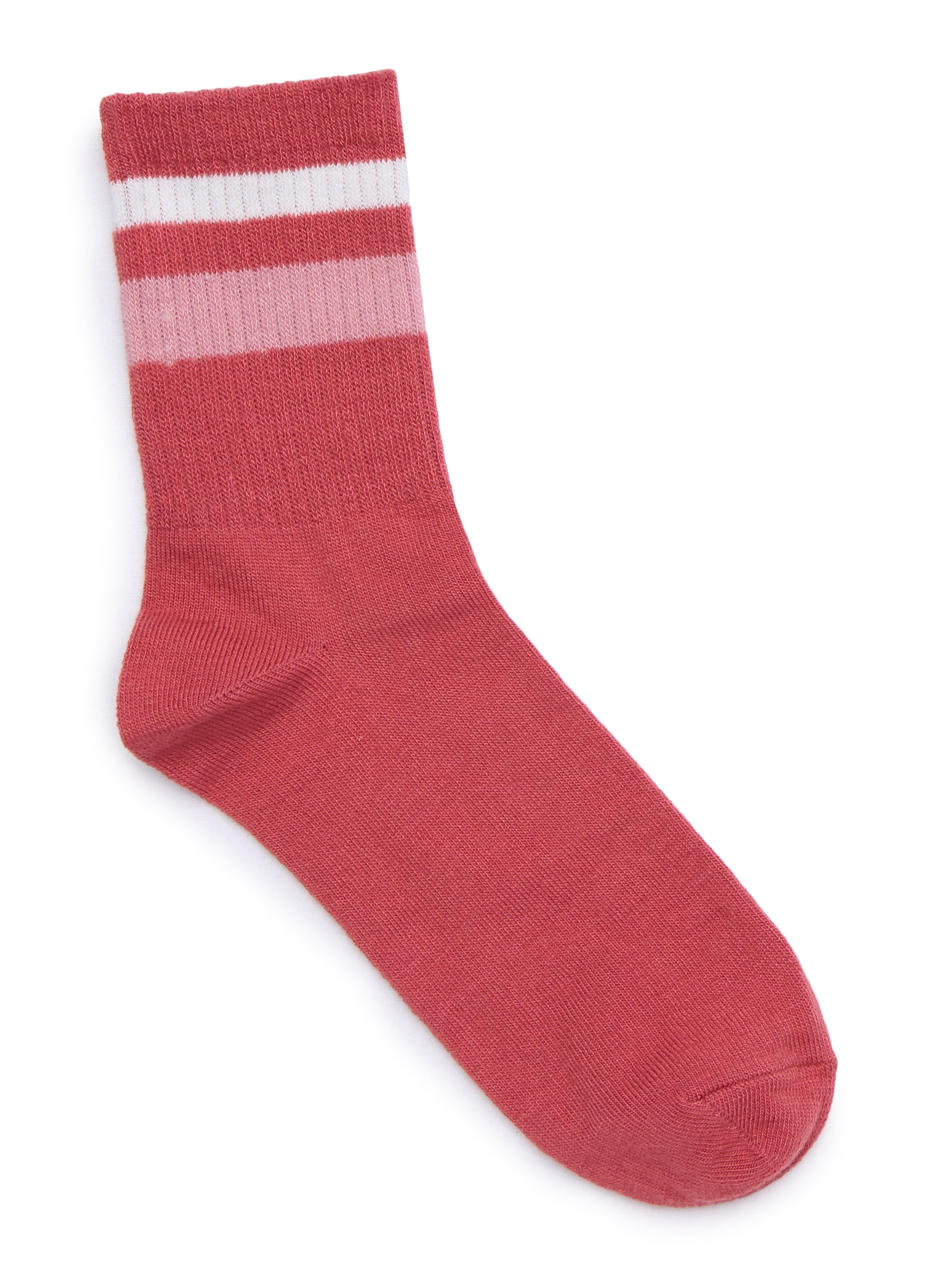 No Boundaries Women's Ribbed Mid Crew Socks, 6-Pack, Women's, Shoe Sizes 4-10