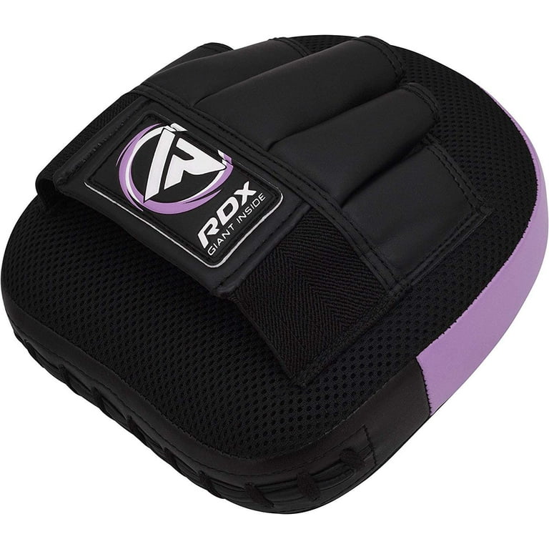 RDX Boxing Pads Focus Mitts, Maya Hide Leather Curved Hook and Jab Target Hand Pads, Great for MMA, Kickboxing, Martial Arts, MU