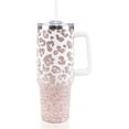thumbnail image 1 of Leopard Tumbler with Handle 40oz Stainless Steel Insulated Leopard Print Water Bottle Cup Leopard Gifts for Women Men, 1 of 5