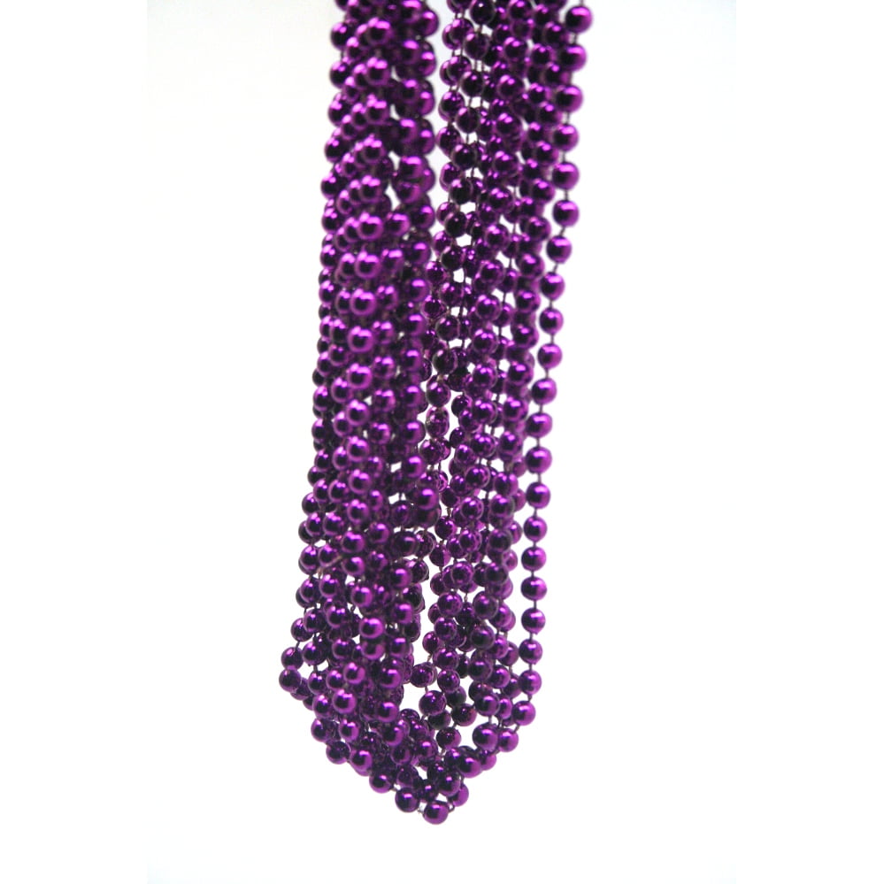 purple bead necklace