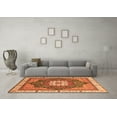 thumbnail image 3 of Ahgly Company Indoor Rectangle Abstract Orange Modern Area Rugs, 8' x 12', 3 of 4