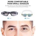 thumbnail image 2 of Gafas de natación, sin fugas, antivaho, para interiores y exteriores, con protección UV, lentes transparentes espejadas para adultos, mujeres, hombres y jóvenes, 2 of 8