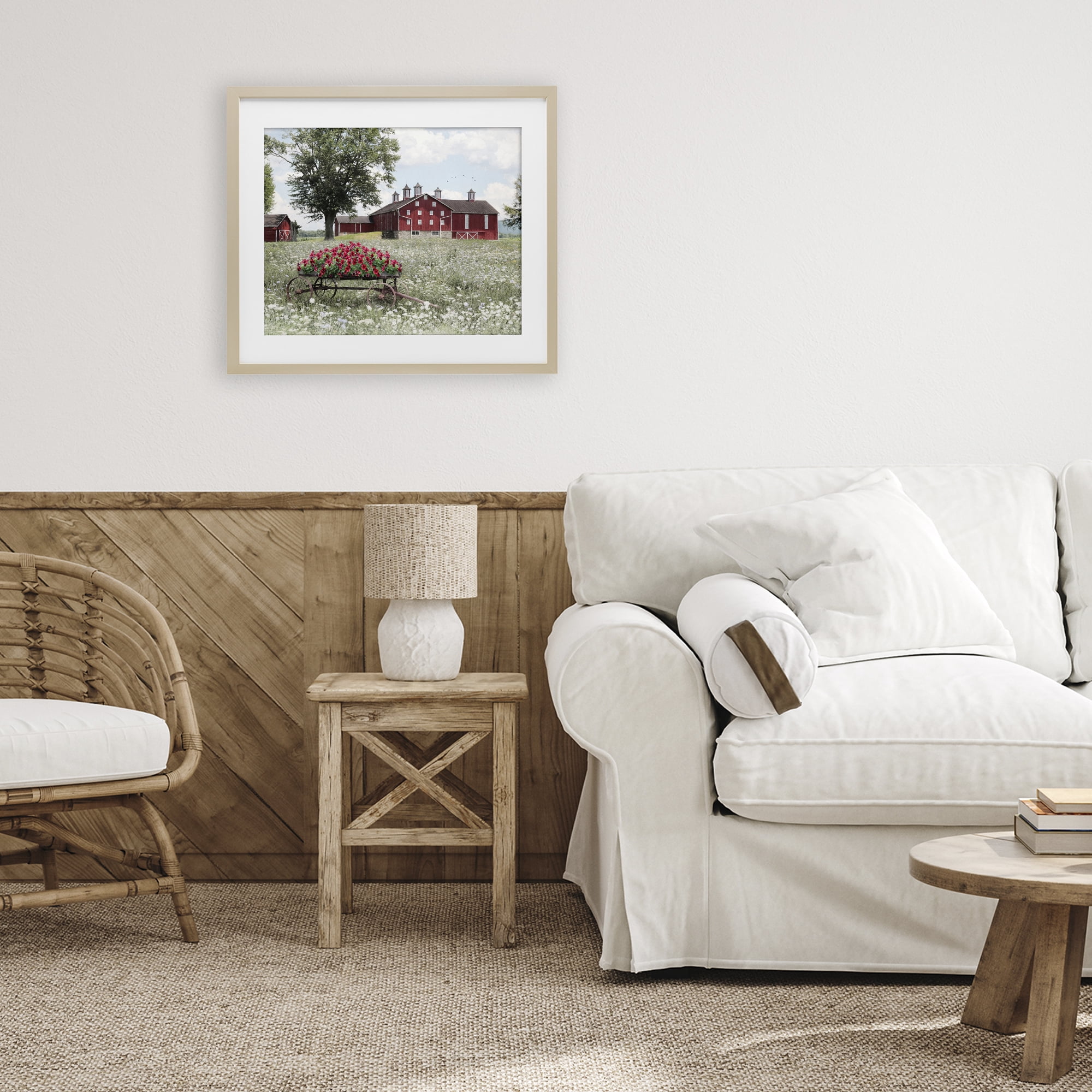 Stupell Industries Old Milton Farm Birch Framed Print Under Glass, design by Lori Deiter