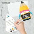 thumbnail image 2 of Big Dot of Happiness School Gnomes - Shaped Thank You Cards - Teacher and Classroom Decorations Thank You Note Cards with Envelopes - Set of 12, 2 of 7