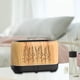 thumbnail image 1 of Humidificador de llama portátil difusor de aceite esencial USB silencioso ultrasónico 200ml para dormitorio viaje coche habitación de bebé Grano de madera negro BLESIY Humidificador de aire, 1 of 8