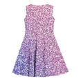 thumbnail image 5 of Delliss Little Girls Sleeveless Sequin Dress Cute Summer Sundress Tutu Dress A-Line Playwear Dress, 5 of 7