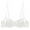 White, variant on Women's Unlined Balconette Mesh Bra Square Neck Sheer See Through Underwire Bras