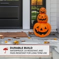 thumbnail image 6 of Haunted Hill Farm 29 in 3 Stacking Pumpkins Blow Mold, Halloween Décor, HH024BMPMP-1ORG, 6 of 14
