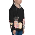 thumbnail image 3 of Fotbe Baker Gnome Pattern Youth Pullover Hooded Sweatshirt, Boys Hoodie, Kangaroo Pocket Hoodie for Kids Girls -Medium, 3 of 6