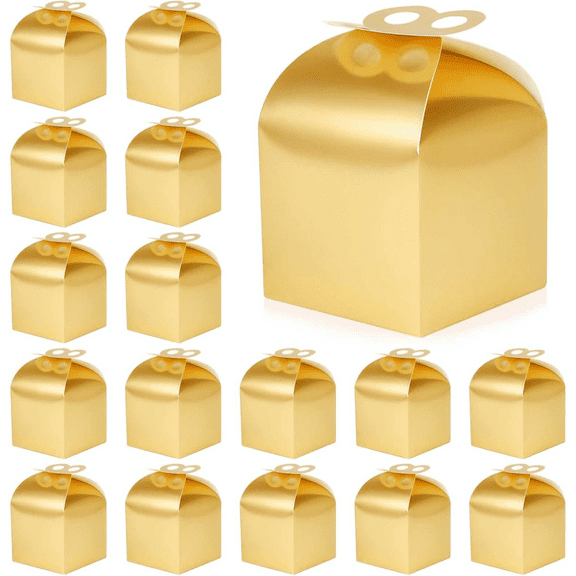 Moretreat Party favor gift boxes sold empty, Small Treat Boxes Metallic Candy Goodie Boxes for Christmas Birthday Wedding Baby Shower Party Supplies - 20 pcs