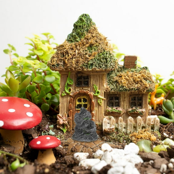 OUNONA  2 Pcs Artificial Rockery Fish Tank Micro Landscape Decoration