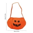 thumbnail image 2 of HengDidi Pumpkin Halloween Candy Bucket Bag with Orange, Sturdy Handles for Trick-or-Treat and Party Snacks - Lightweight Portable Gift Basket, 2 of 6