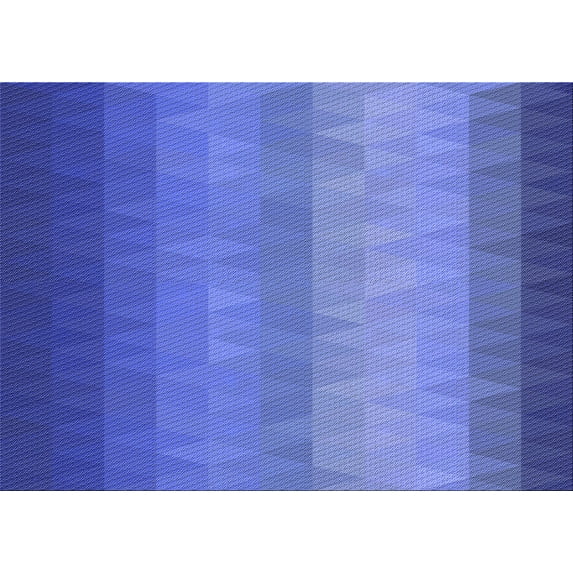 Ahgly Company Machine Washable Indoor Rectangle Transitional Sky Blue Area Rugs, 8' x 10'
