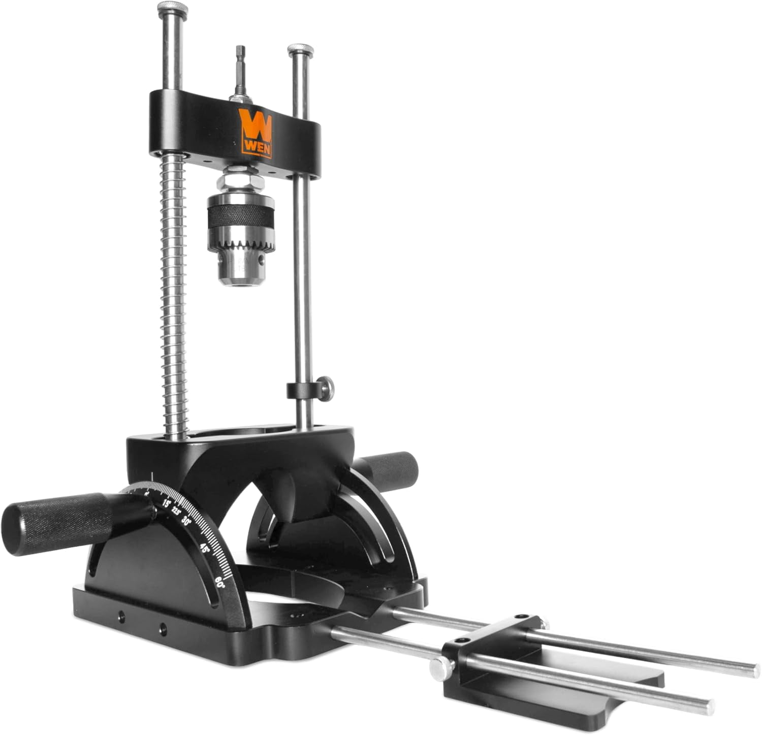 WEN Portable Drill Guide, Heavy-Duty and Adjustable Precision Drill Press (WA1412)
