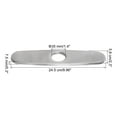 thumbnail image 2 of 10 Inch Sink Hole Cover, Deck Plate Escutcheon for 1 or 3 Hole Kitchen Faucet, Tap Hole Cover Brushed Silver, 2 of 5