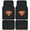 Black, variant on BDK Warner Brothers DC Comics Classic Superman Licensed Auto Carpet Floor Mats, Universal Fit 4PC Set Front & Rear for Car Truck Van SUV