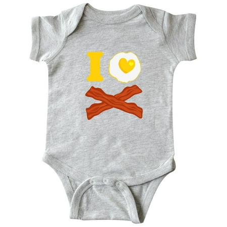 

Inktastic I Love Bacon And Eggs Gift Baby Boy or Baby Girl Bodysuit