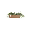thumbnail image 4 of Ecopots Bruges Durable Modern Rectangular Indoor/Outdoor Recycled Based Composite Flower Pot Planter, Terracotta Color, 17.75", 4 of 4
