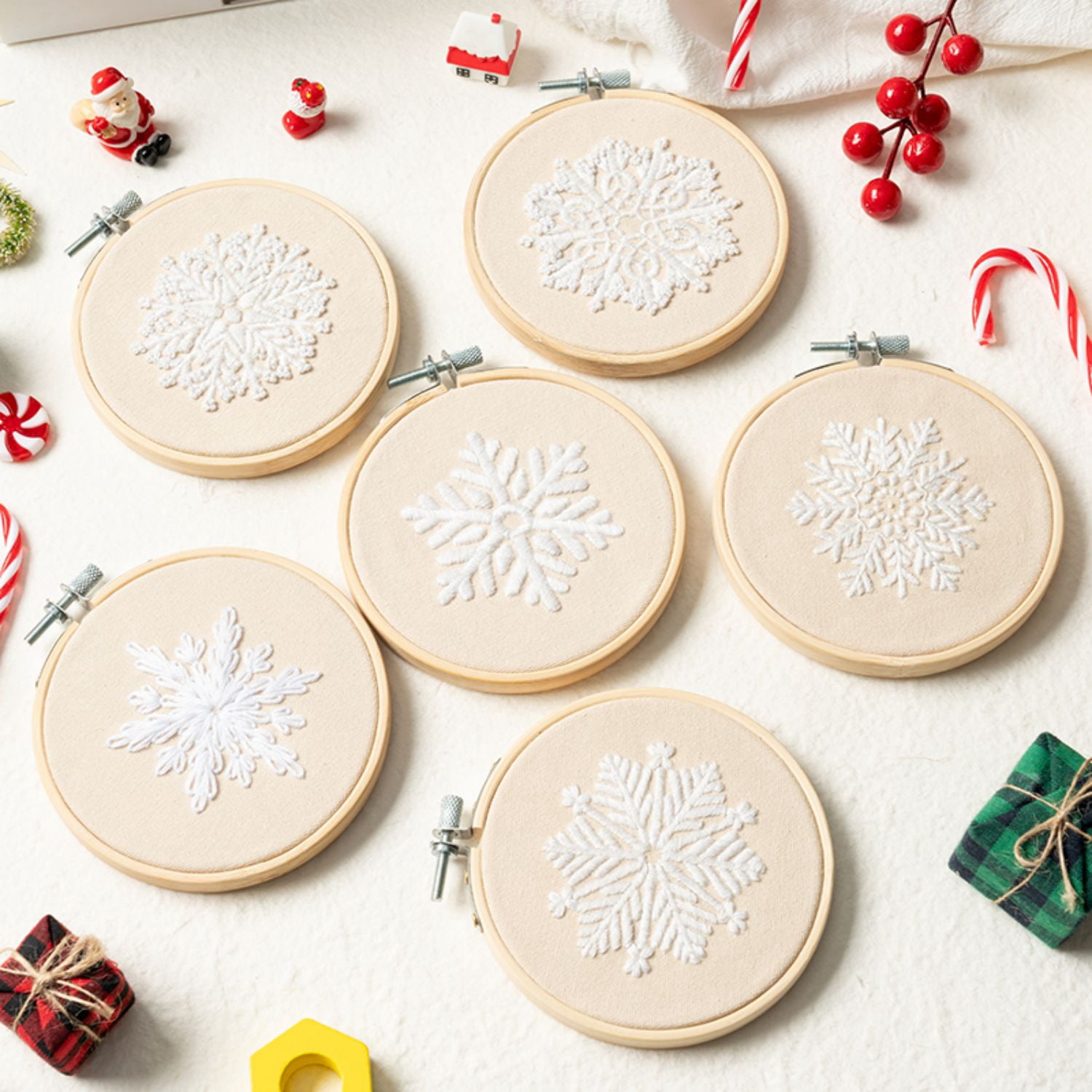 Laffact Making Your Own White Snowflakes Pettern Manual Kit for Beginners，