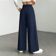 thumbnail image 5 of Gytharion Womens Corduroy Lounge Pants Fashion Solid Casual Elastic High Waist Sweatpants Fall Loose Comfy Wide Leg Pant with Pockets, 5 of 8