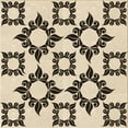 thumbnail image 1 of Ahgly Company Indoor Square Patterned Coffee Brown Area Rugs, 6' Square, 1 of 6
